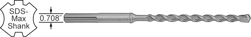SP58 Drill bit Masonry