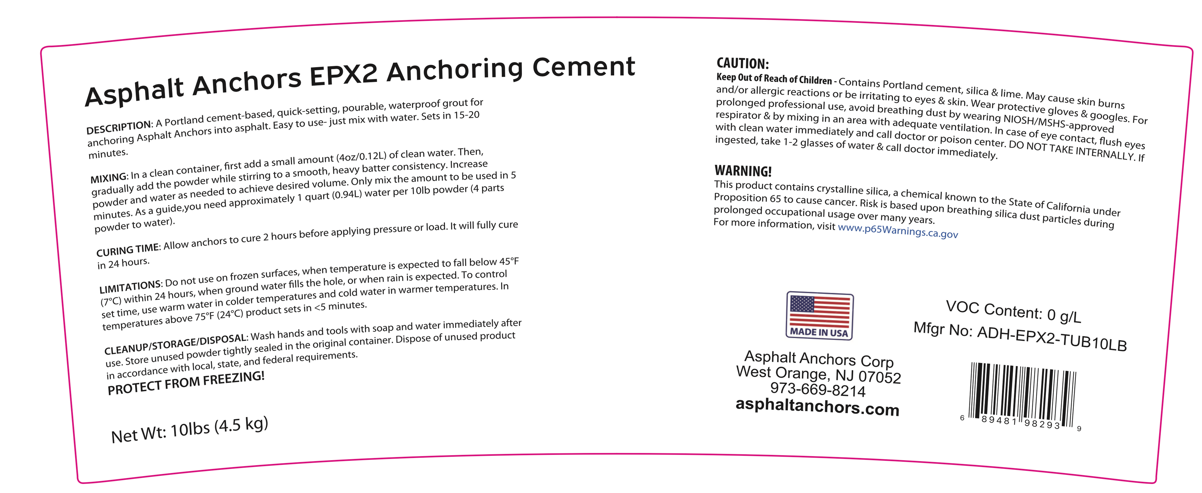 EPX2 Adhesive Options