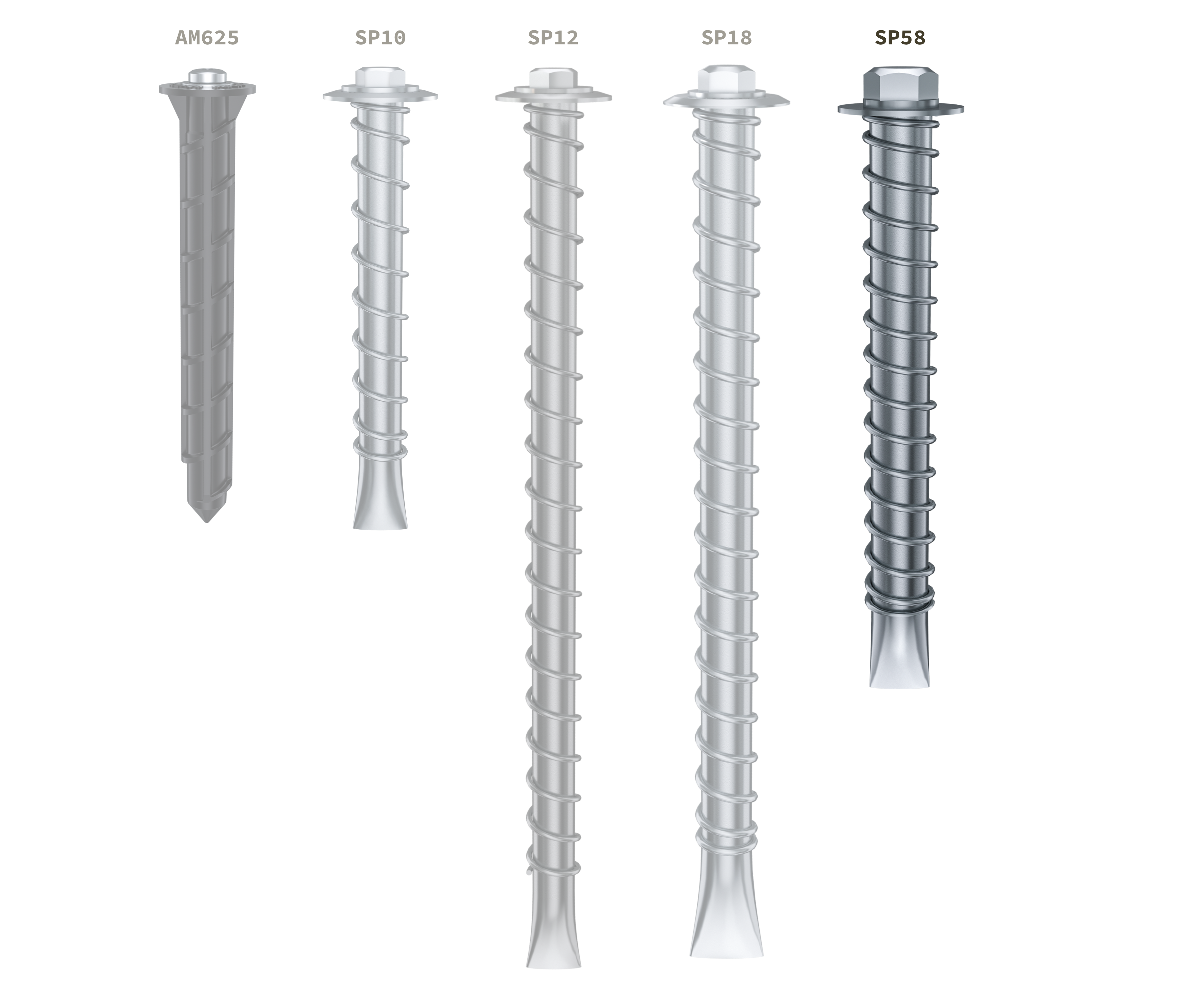 BoltHold SP58-58 Asphalt Anchor, 6-PACK