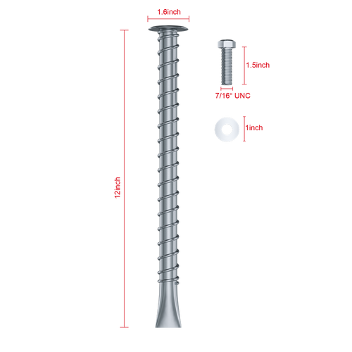 BoltHold SP18-716 Asphalt Anchor, 6-PACK