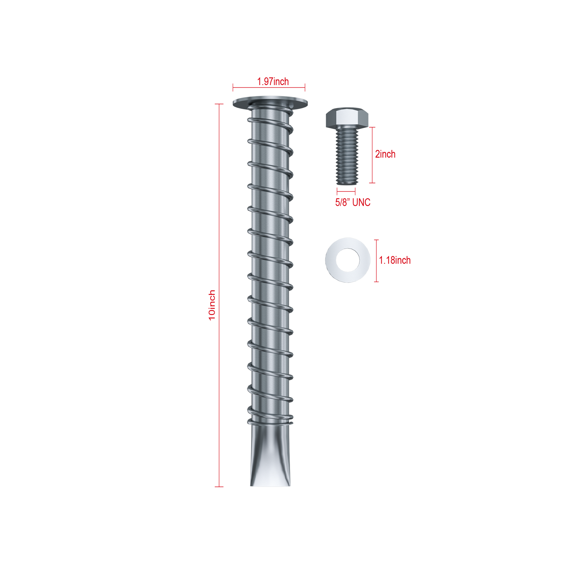 BoltHold SP58-58 Asphalt Anchor, 6-PACK