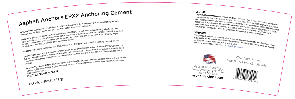 EPX2 Adhesive Options