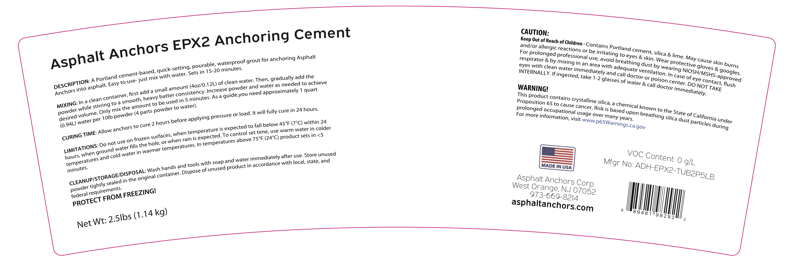EPX2 Adhesive Options