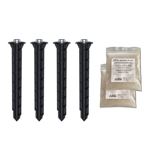 BoltHold amAK-4 Asphalt Anchor Kit, 4 am625 & EPX2
