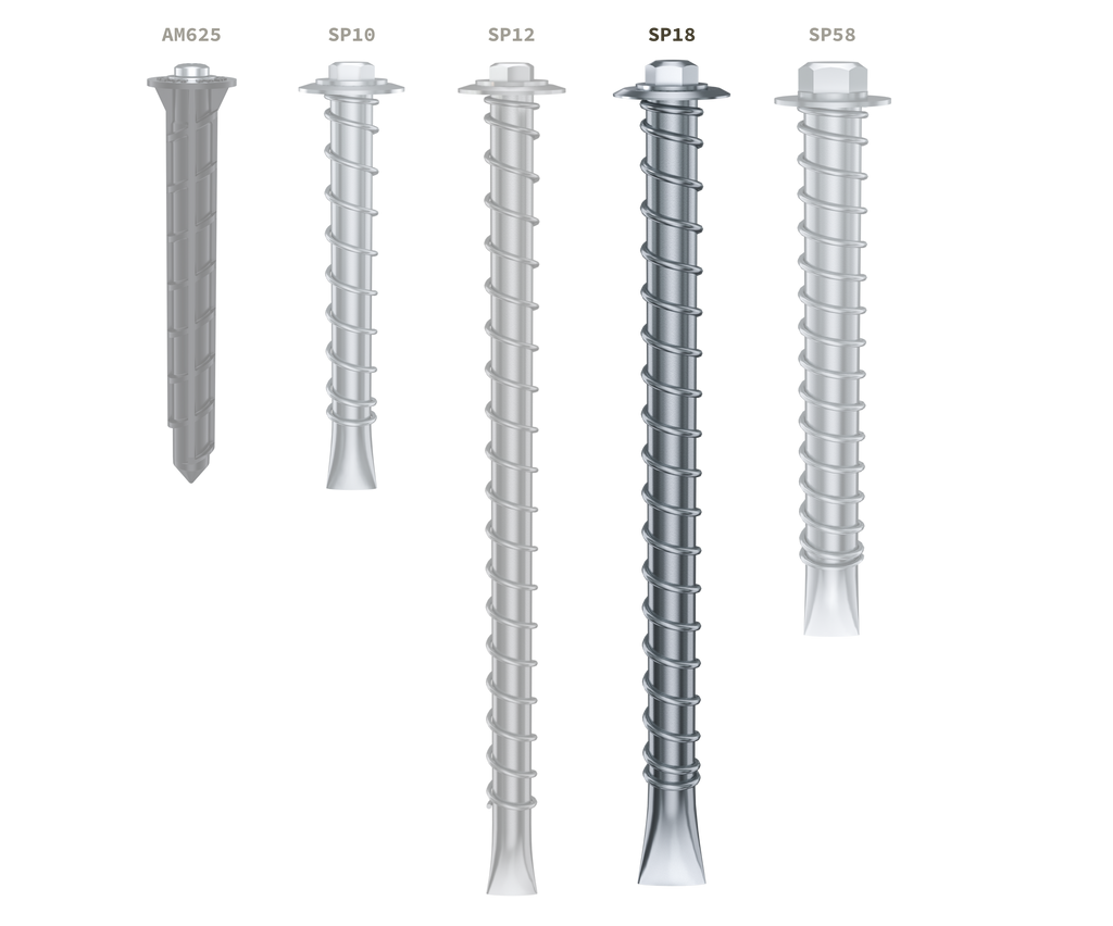 BoltHold SP18-716 Asphalt Anchor, 6-PACK