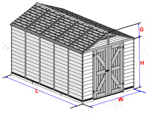 Shed anchor layout diagram