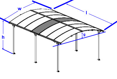 Carport dimension diagram